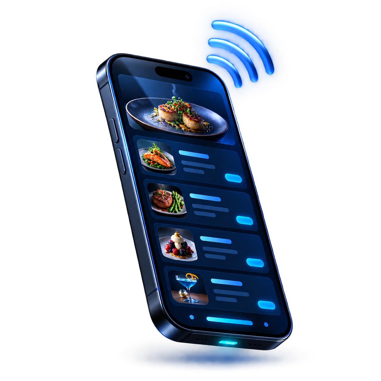 3D prikaz TapMe NFC digitalnog menija